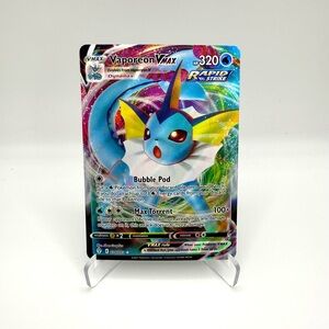 Pokemon Vaporeon VMAX 030/203 SWSH07: Evolving Skies Holo NM Ultra Rare Card